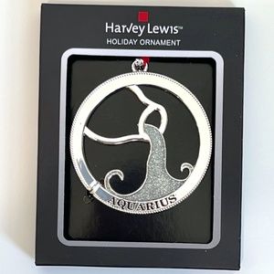 Harvey Lewis ZODIAC AQUARIUS Holiday Ornament New
